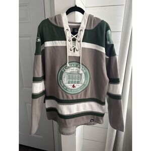 Boston Red Sox Hoodie Mens Large Gray Green MLB Baseball '47 Fenway Park